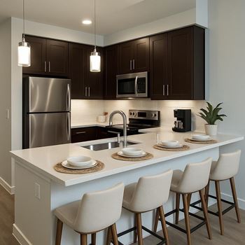 Stainless steel kitchen appliances